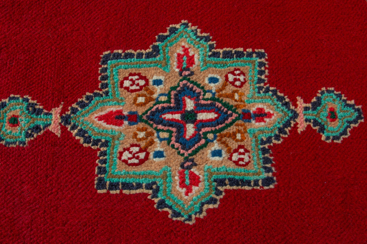 4184, Persian Hamadan Mini Rug