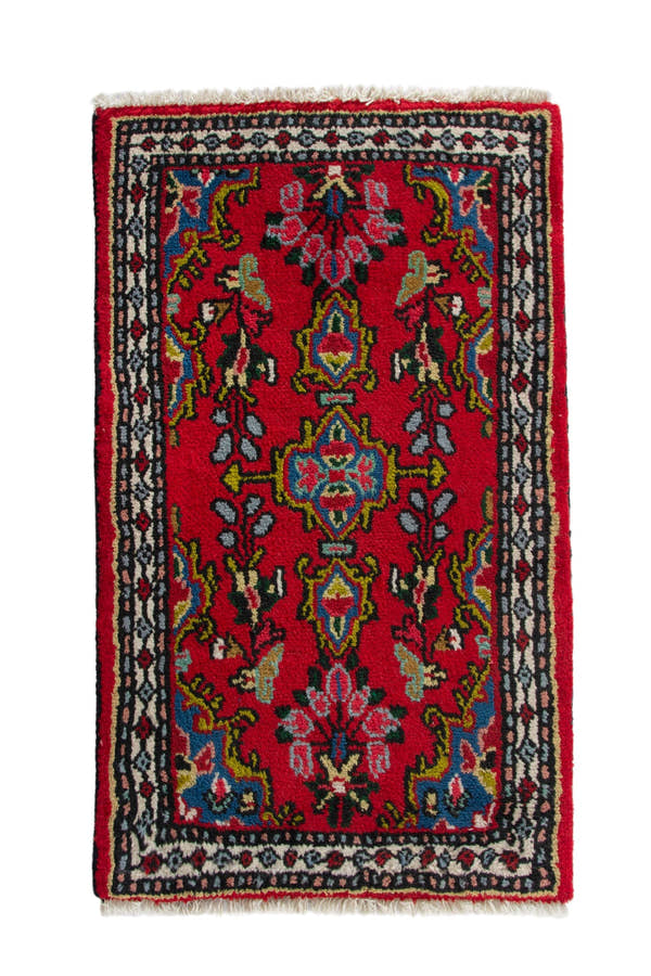 4185, Persian Hamadan Mini Rug