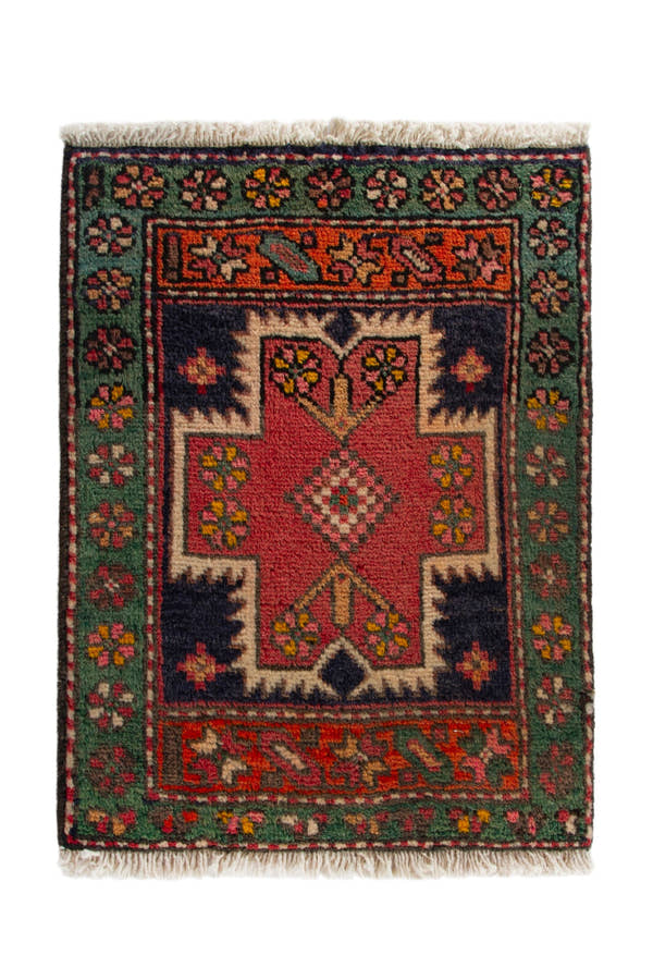 4187, Persian Ardabil Mini Rug