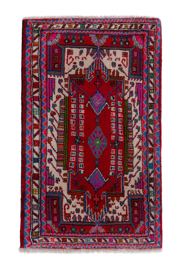 4189, Persian Hamadan Mini Rug