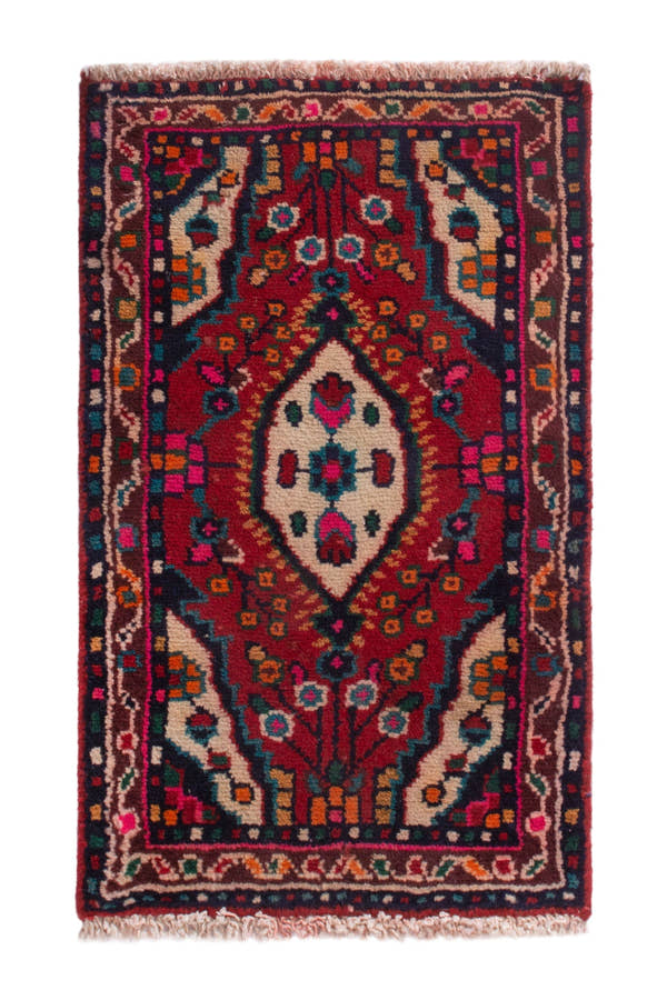 4190, Persian Hamadan Mini Rug
