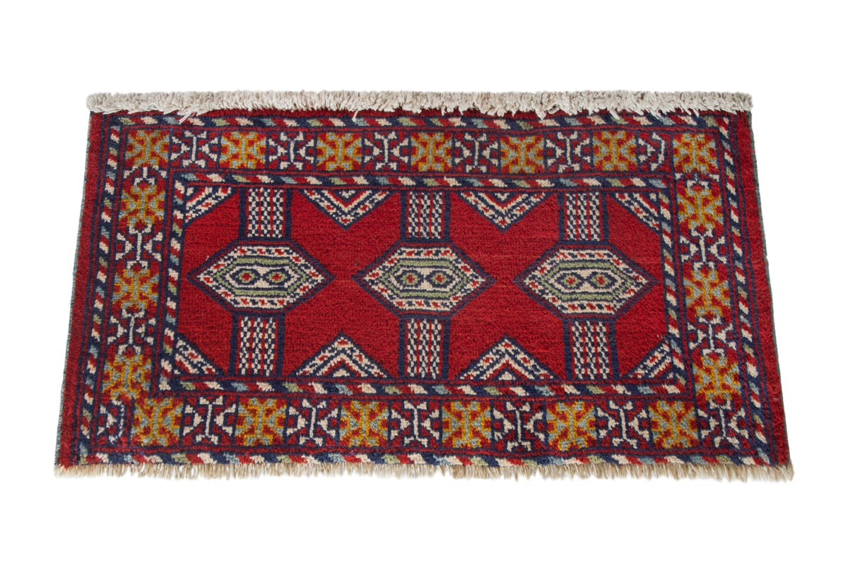 4191, Persian Torkaman Mini Rug