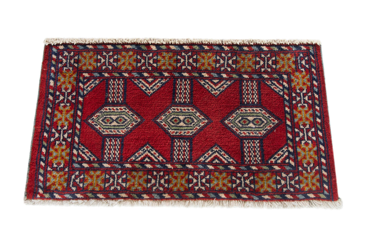 4191, Persian Torkaman Mini Rug