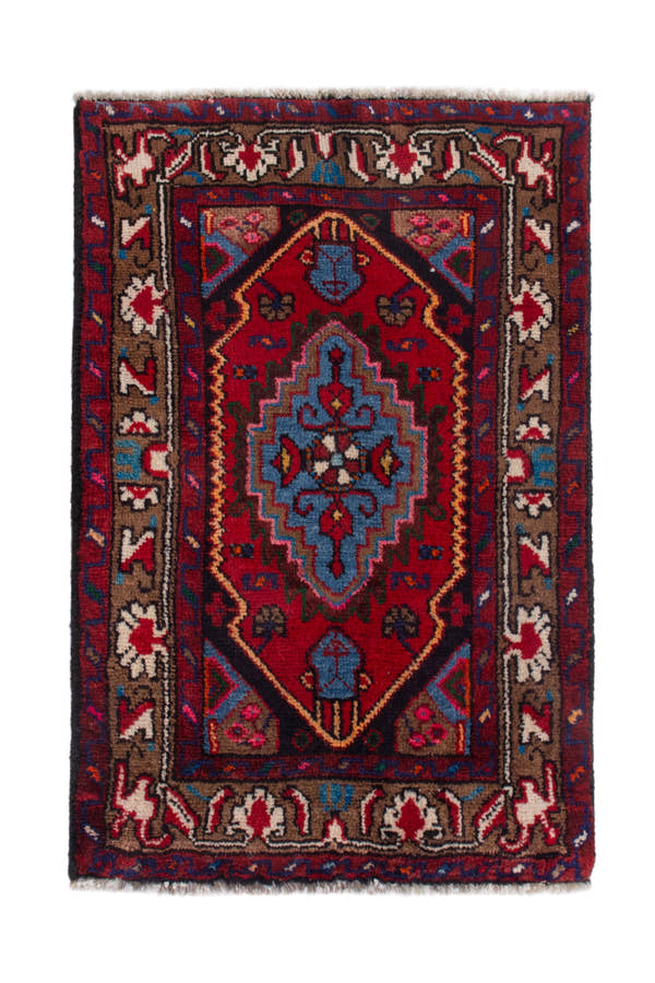 4194, Persian Hamadan Mini Rug