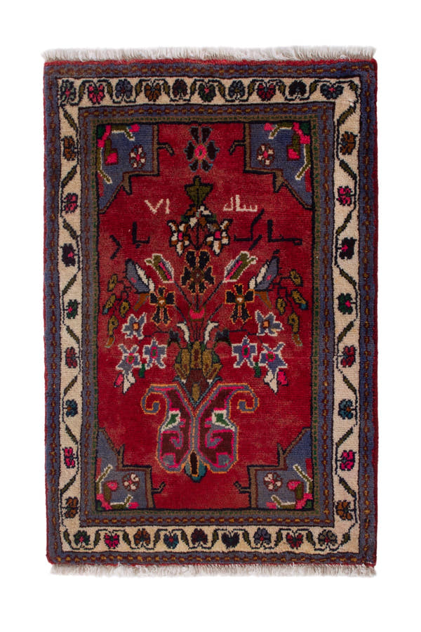 4195, Persian Hamadan Mini Rug