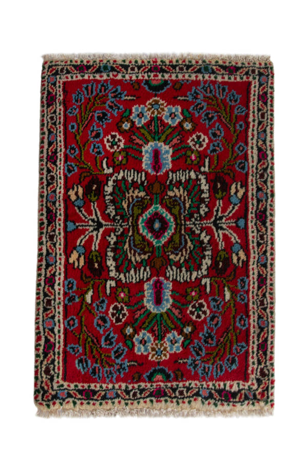 4196, Persian Hamadan Mini Rug