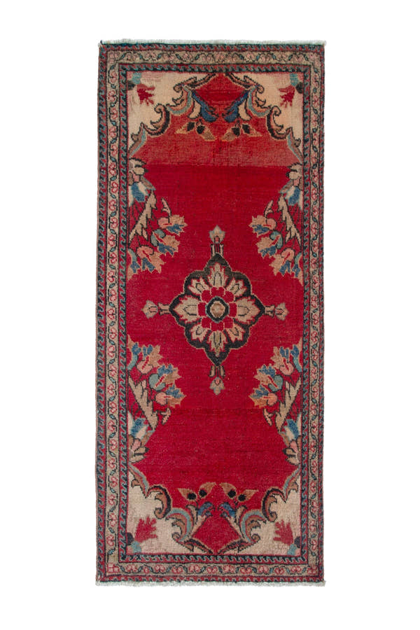 4202, Persian Hamadan Mini Rug