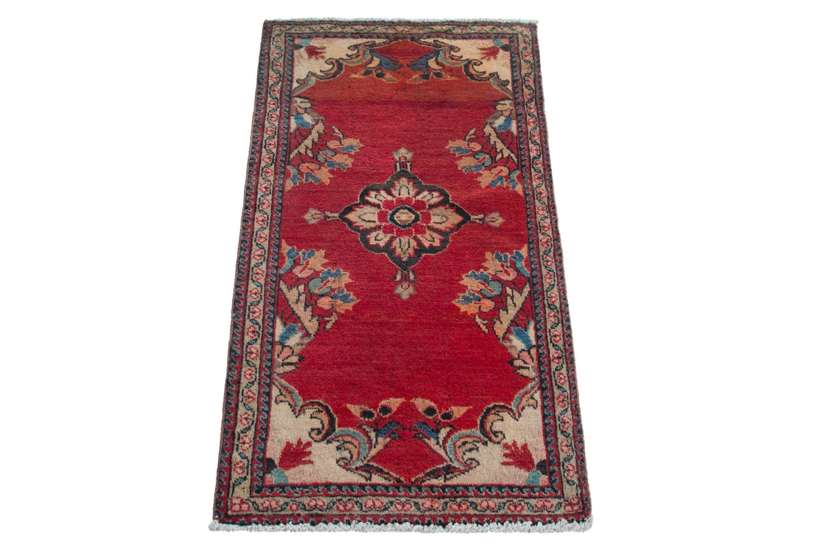 4202, Persian Hamadan Mini Rug