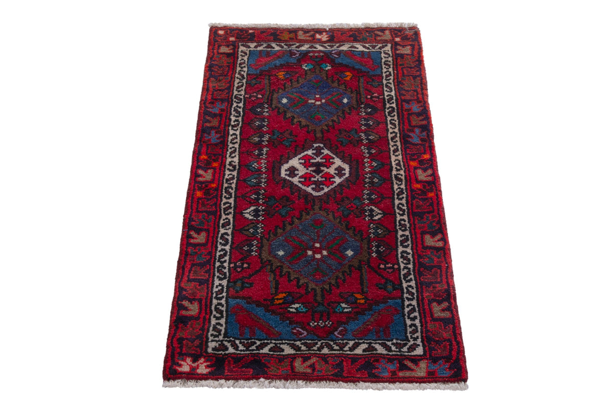 4203, Persian Hamadan Mini Rug