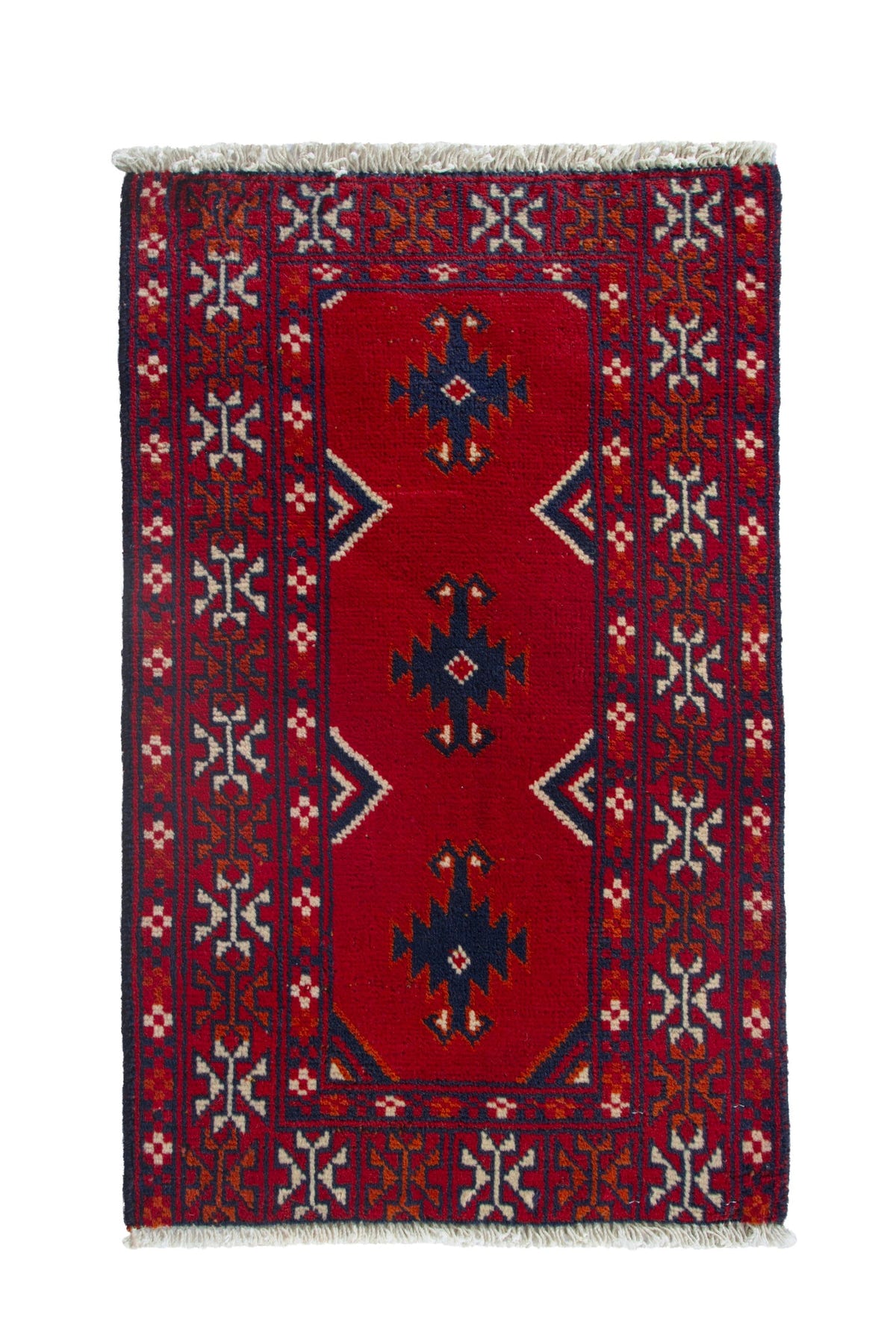 4205, Persian Torkaman Mini Rug