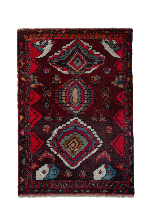 4206, Persian Hamadan Mini Rug