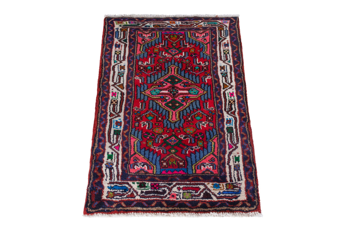 4207, Persian Hamadan Mini Rug