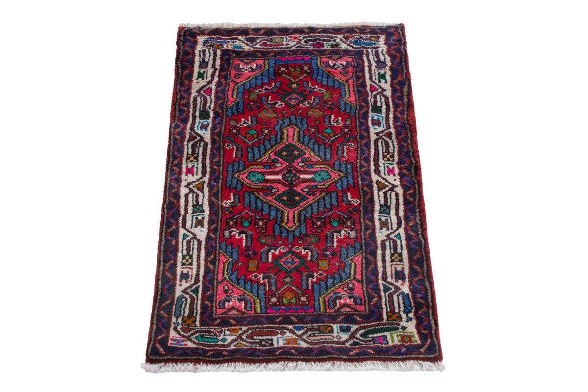 4207, Persian Hamadan Mini Rug