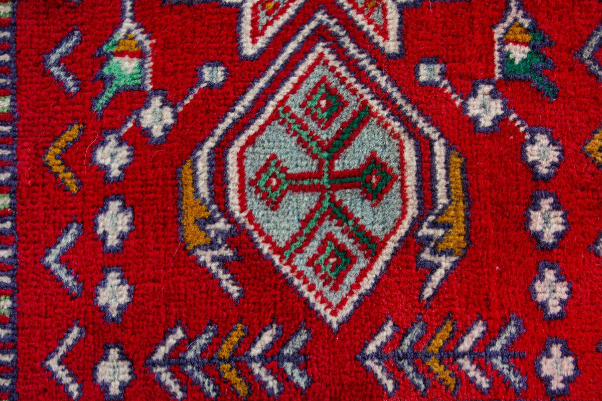 4211, Persian Torkaman Mini Rug