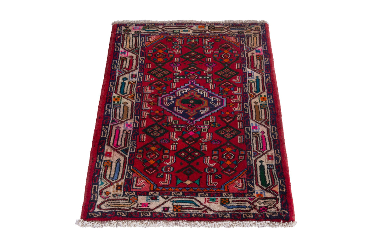 4212, Persian Hamadan Mini Rug