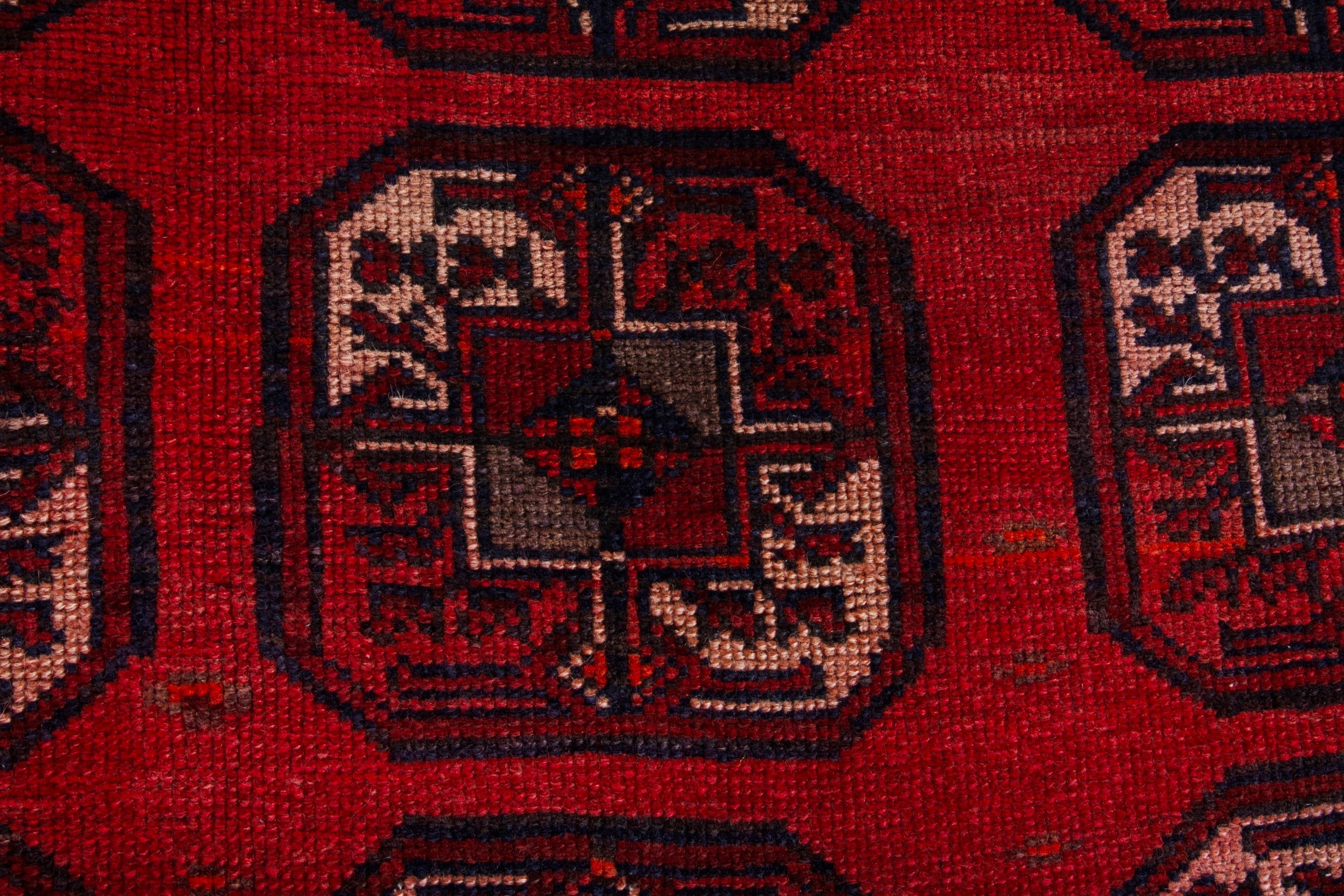 Persian Ghoochan area rug in deep red and burgundy, view 12 of 19