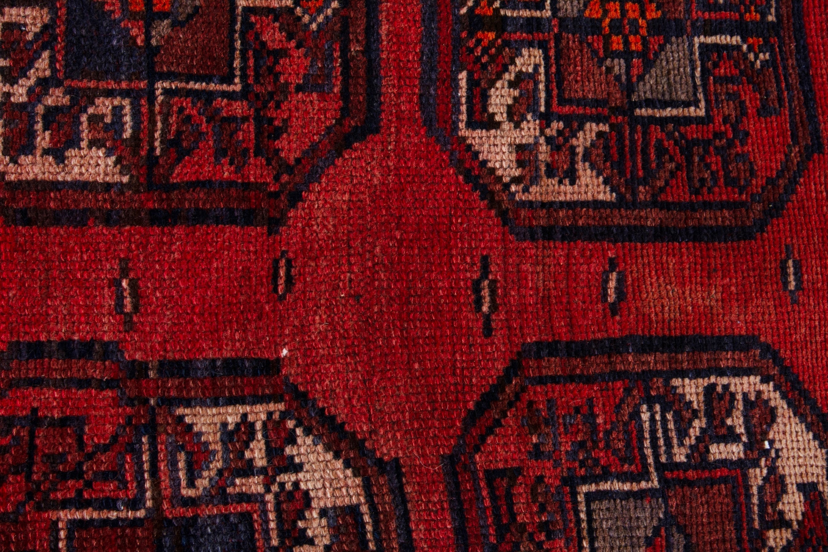 Persian Ghoochan area rug in deep red and burgundy, view 13 of 19