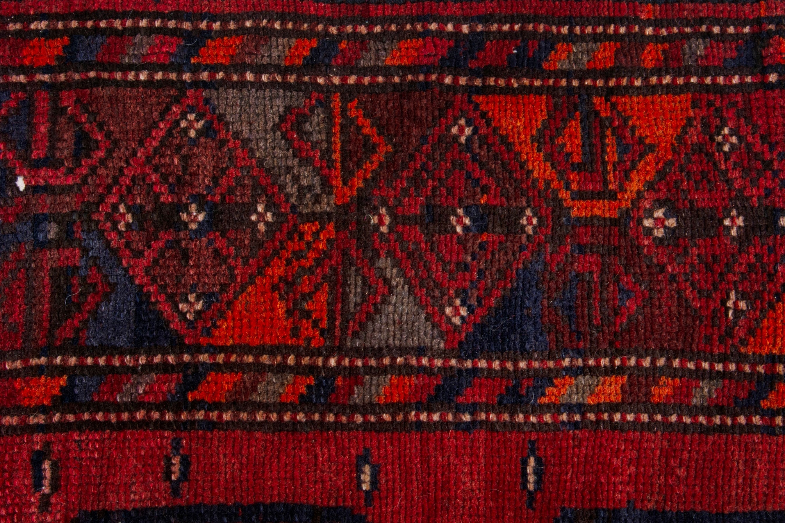 Persian Ghoochan area rug in deep red and burgundy, view 11 of 19