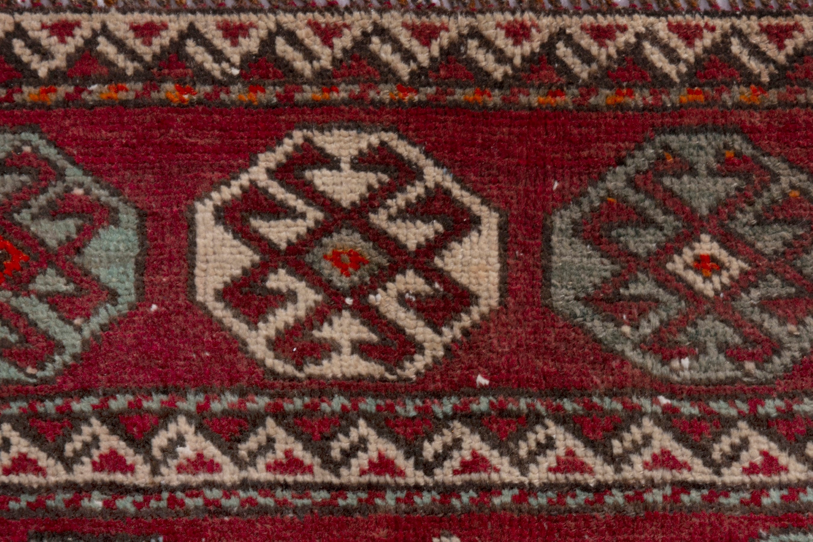 Persian Ghoochan area rug in deep red and burgundy, view 14 of 18