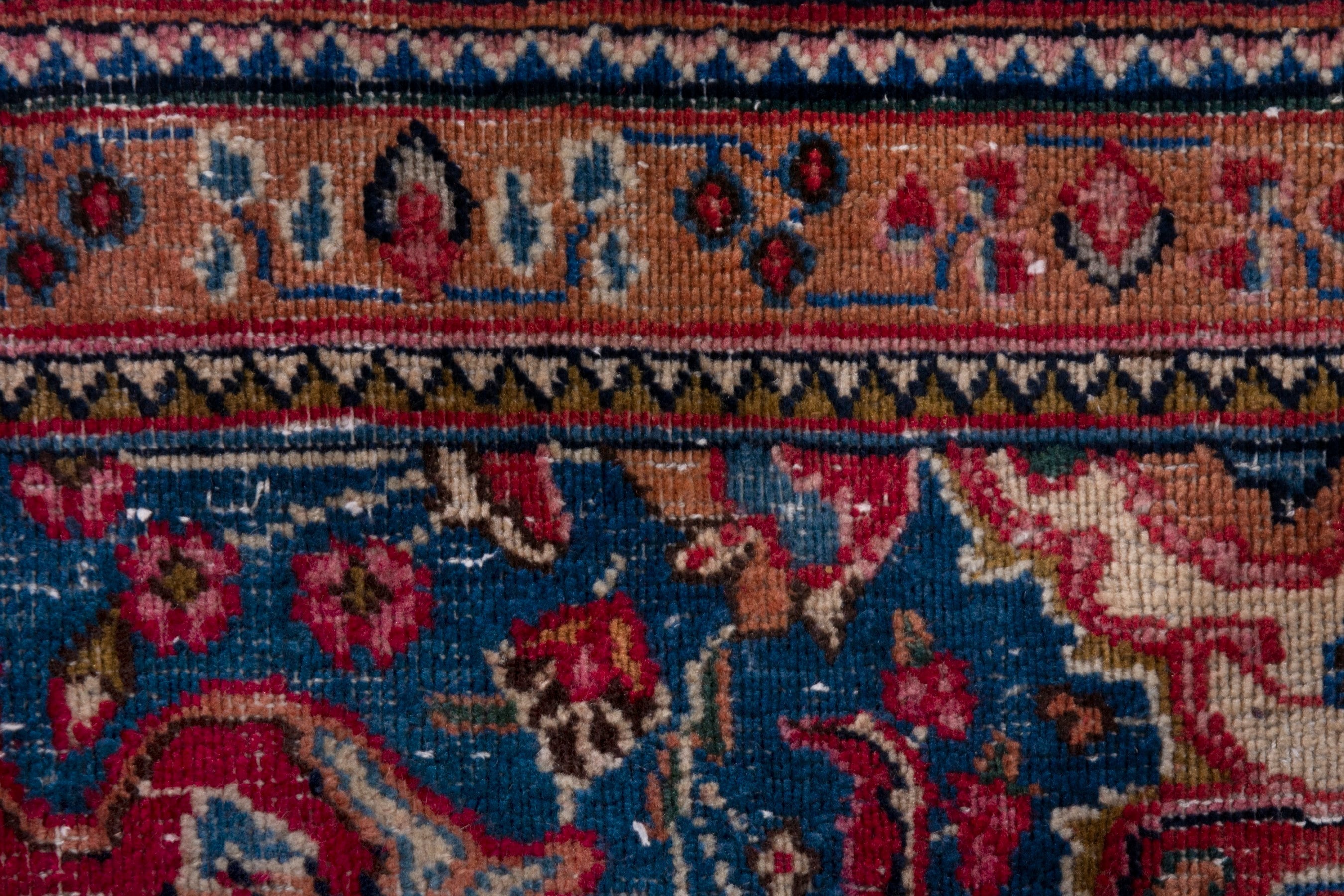 Persian Sabzevar area rug in faded red and burgundy, view 16 of 20