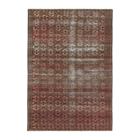 Persian Baluch runner rug in faded red and rust, 3'9" x 9'