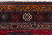Persian Ghoochan area rug in faded red and black, view 12 of 21