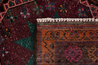 Persian Ghoochan area rug in faded red and black, view 21 of 21