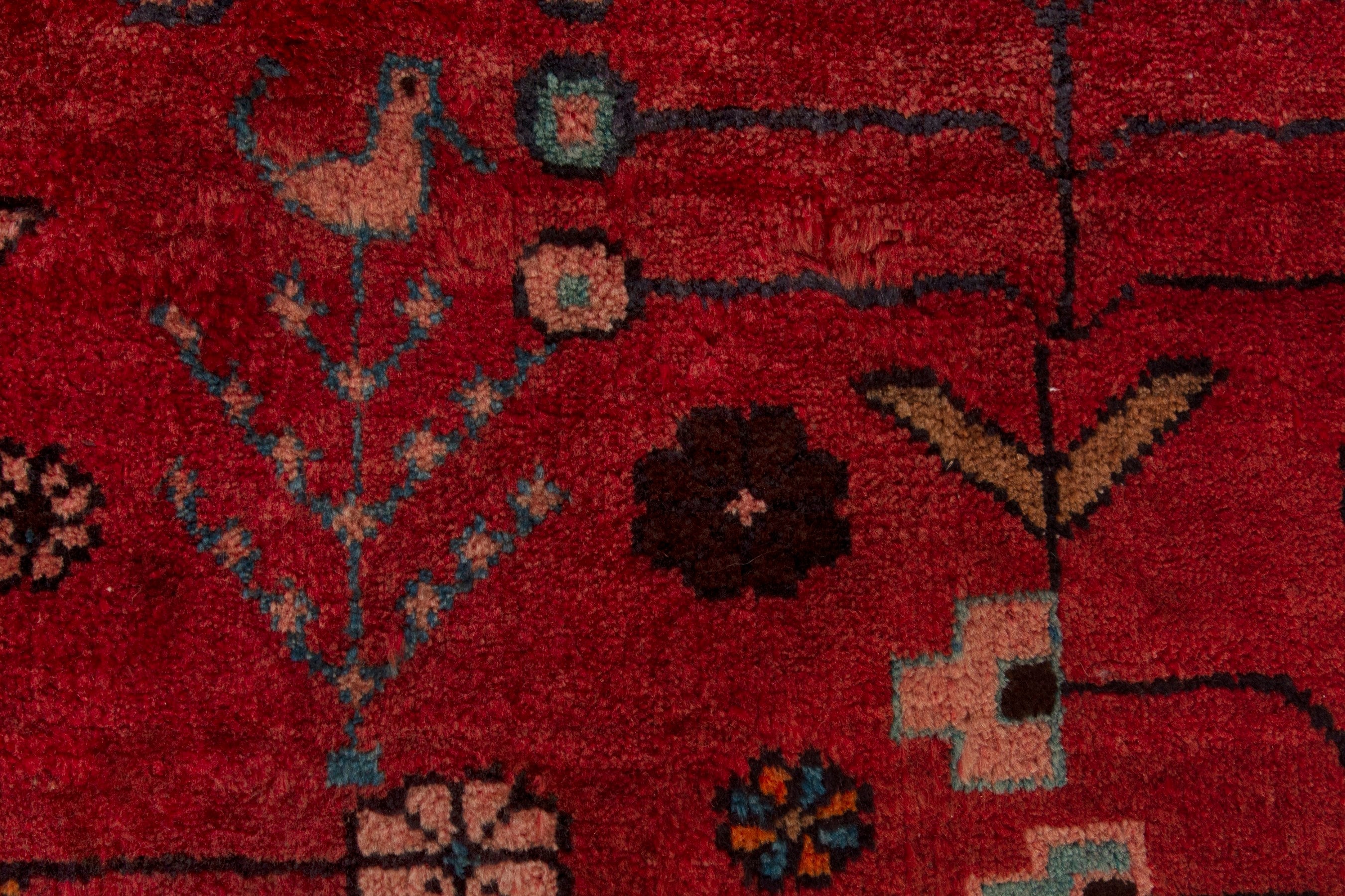 Persian Lori area rug in deep red and dark brown, view 12 of 18