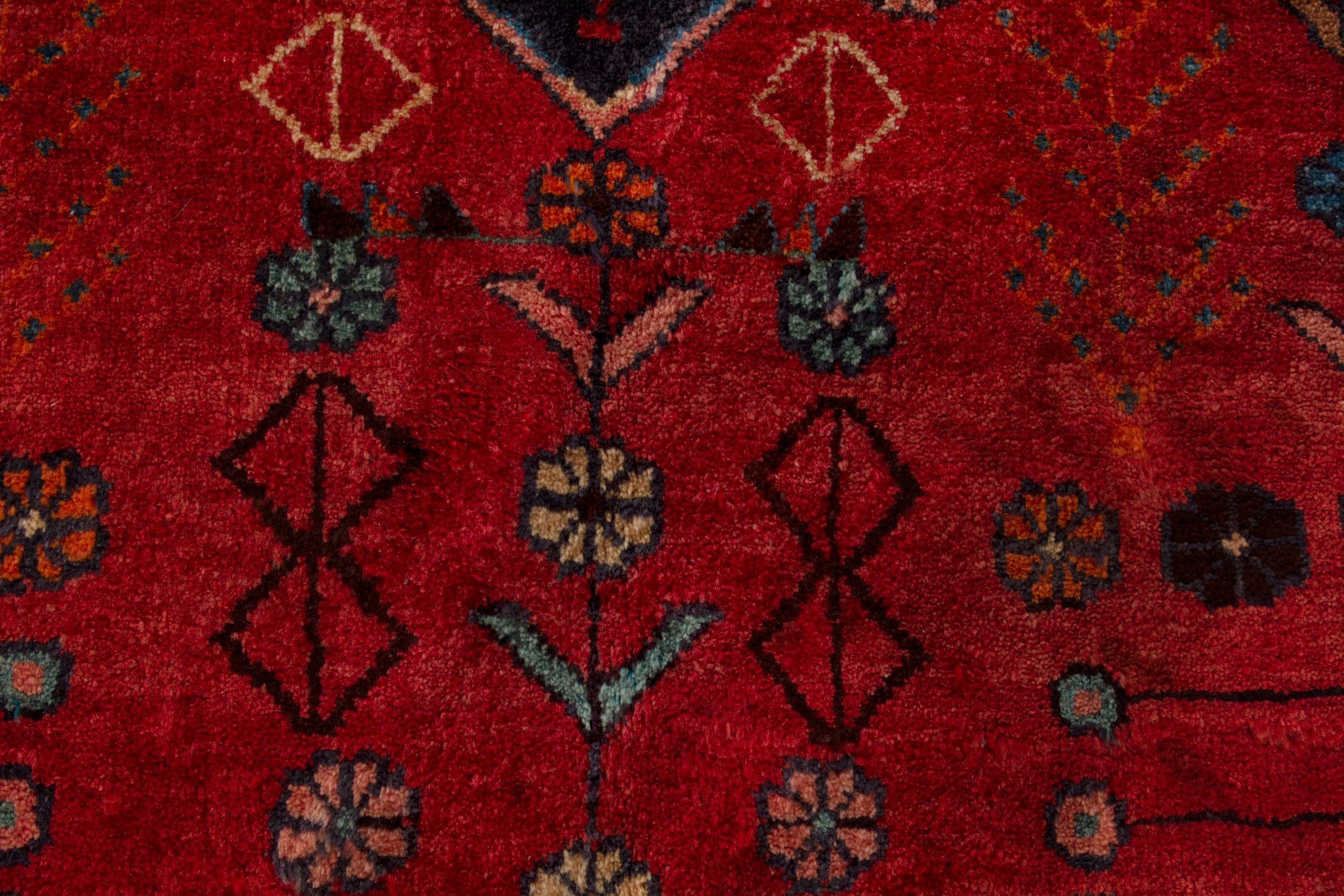 Persian Lori area rug in deep red and dark brown, view 13 of 18