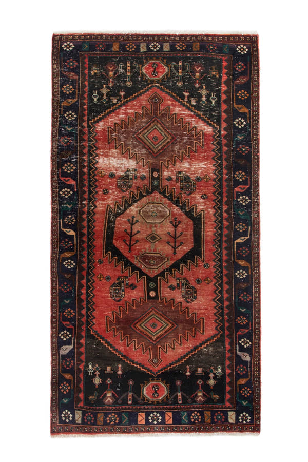 4299, Persian Hamadan Runner Rug