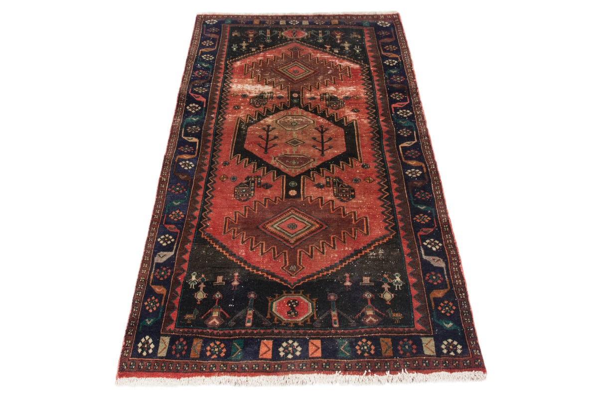 4299, Persian Hamadan Runner Rug