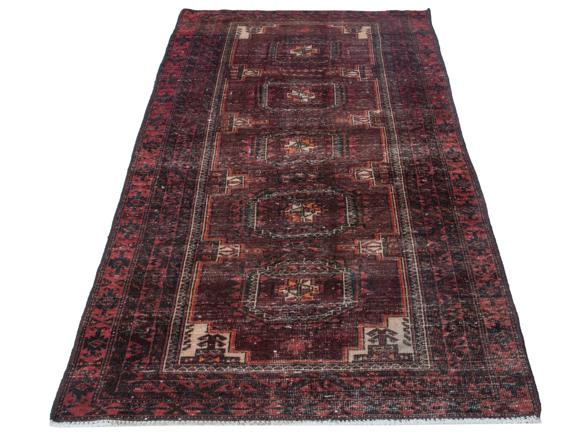 4353, Persian Baluch Runner Rug
