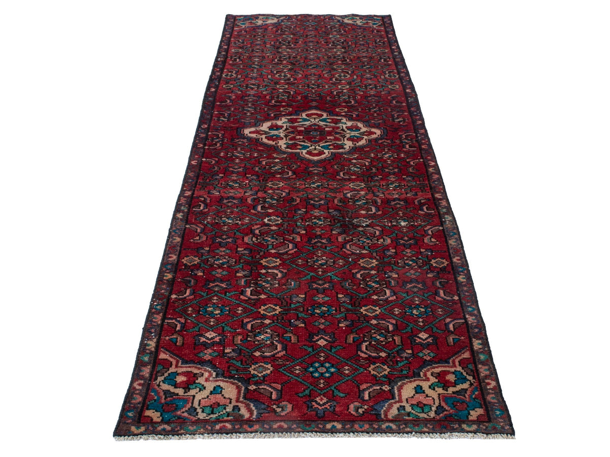 4355, Persian Hamadan Runner Rug