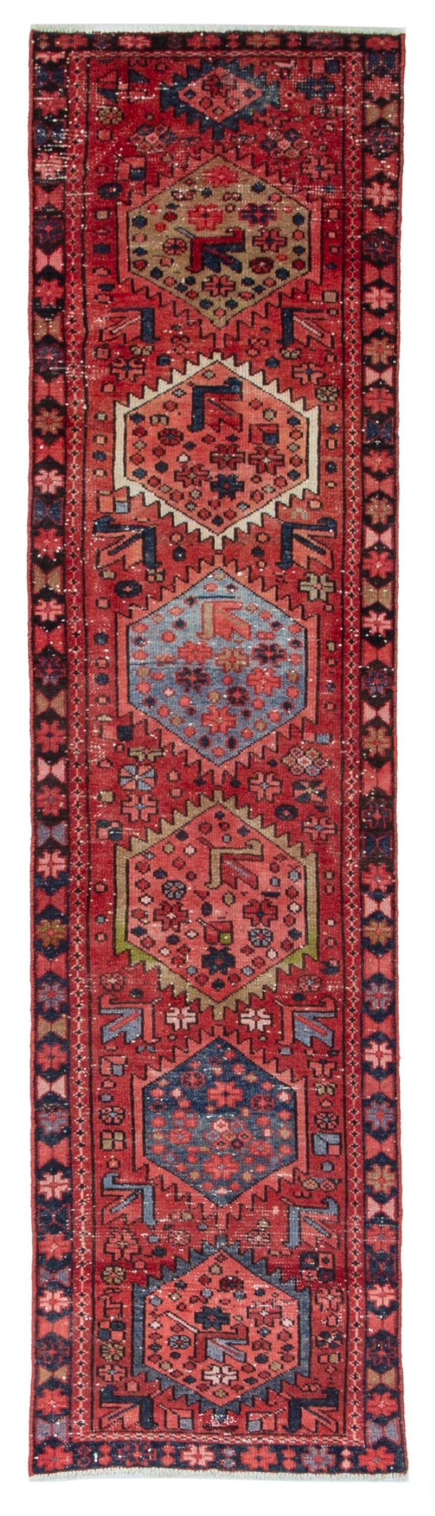4365, Persian Gharajeh Runner Rug