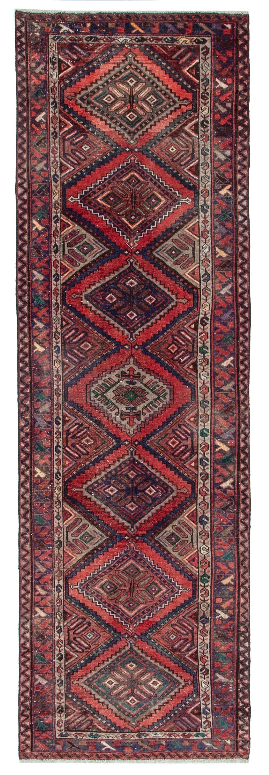 4372, Persian Hamadan Runner Rug