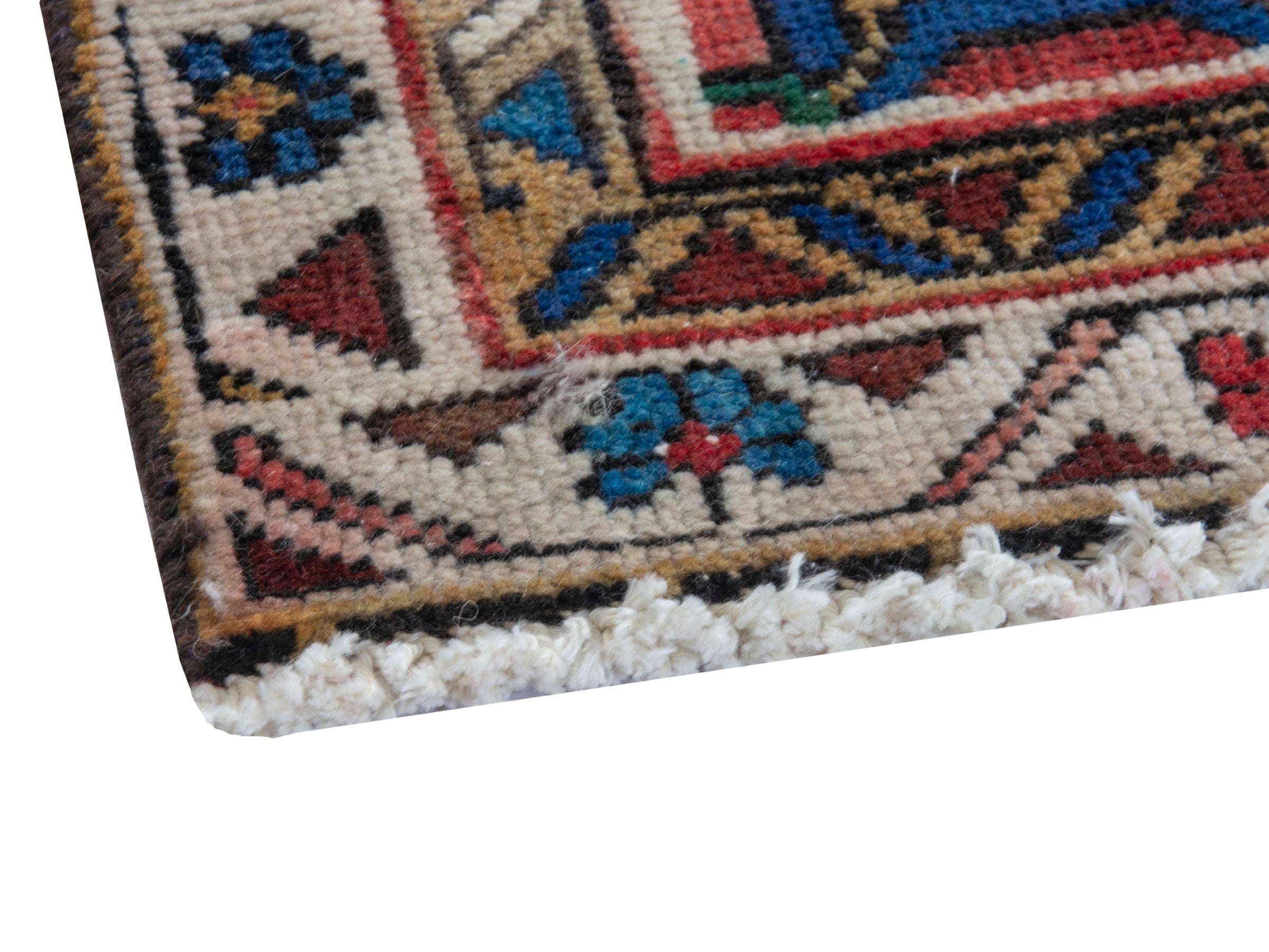 Persian Gorevan runner rug in burgundy and deep red, view 5 of 18