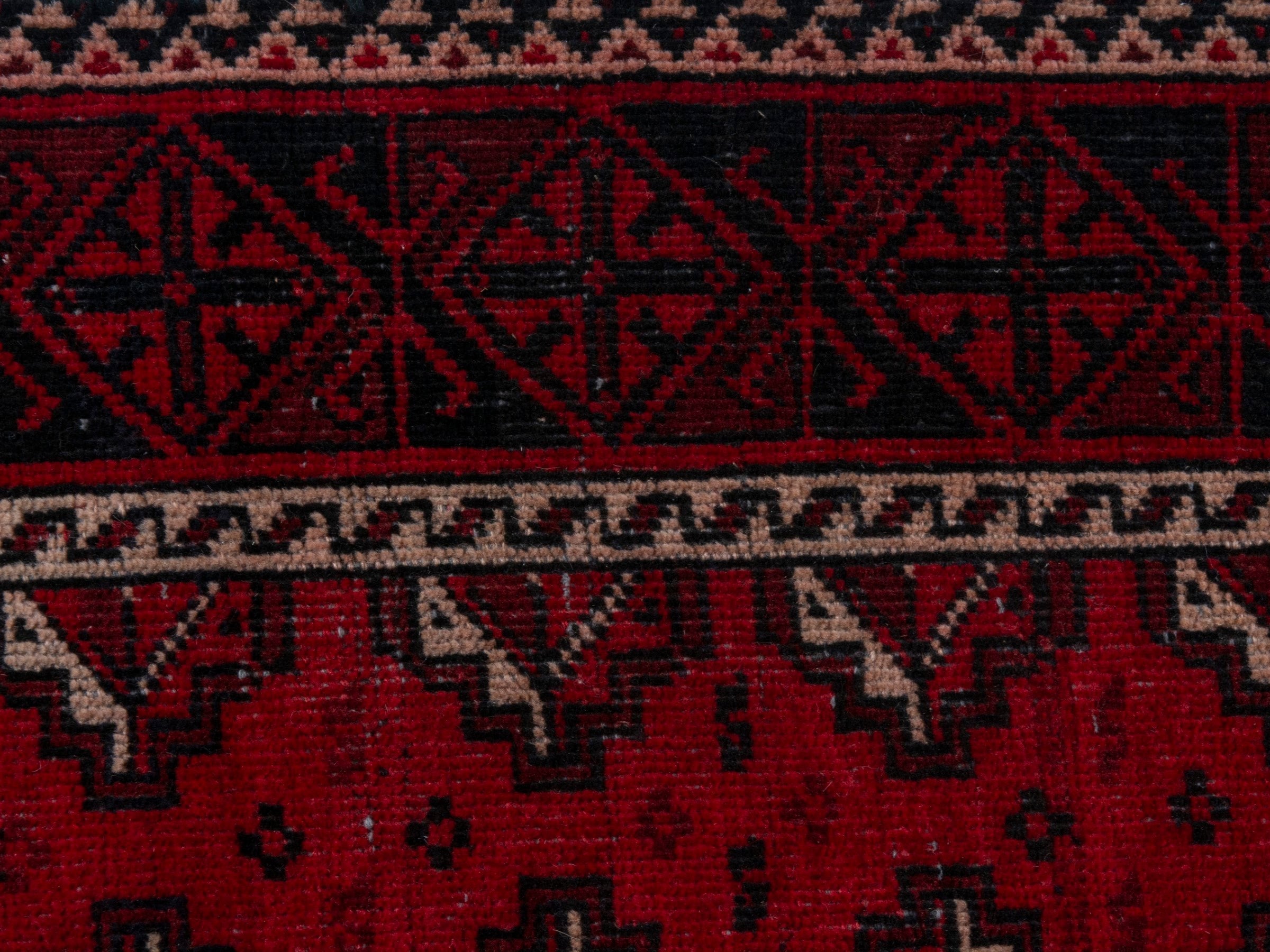 Persian Baluch runner rug in deep red and burgundy, view 13 of 18
