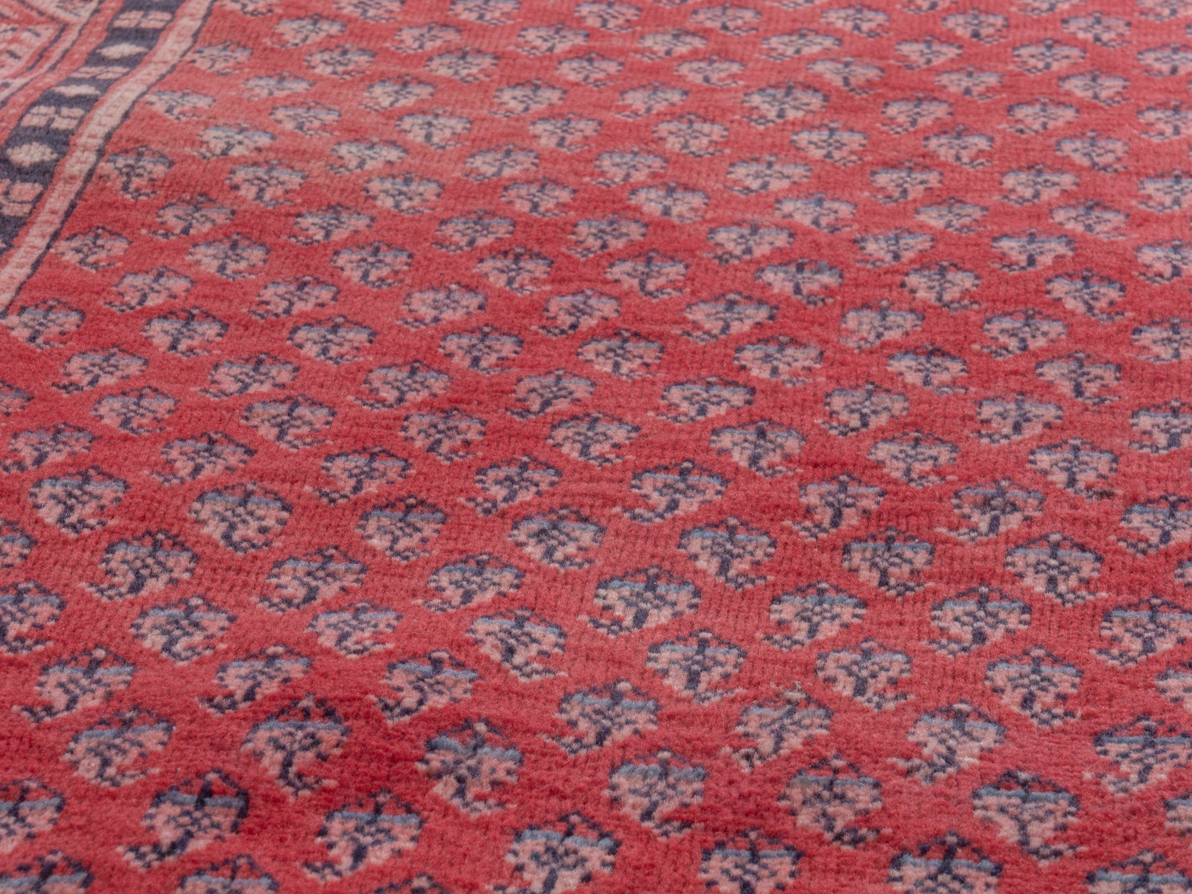 Persian Arak runner rug in deep red and burgundy, view 8 of 18