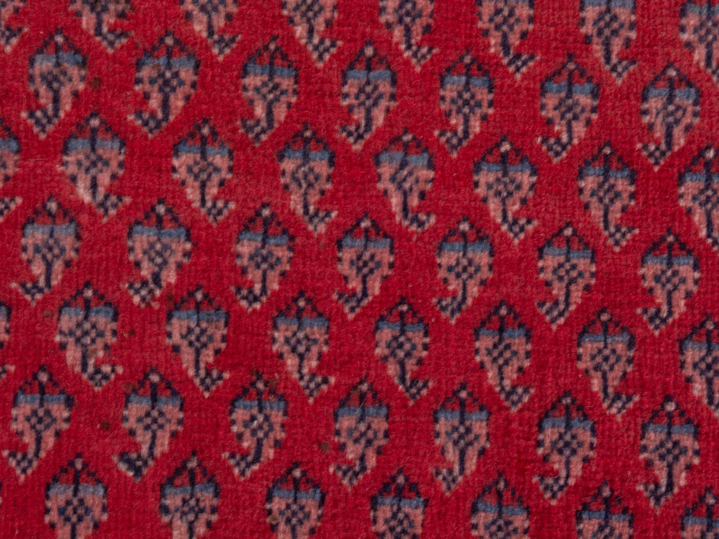 Persian Arak runner rug in deep red and burgundy, view 12 of 18