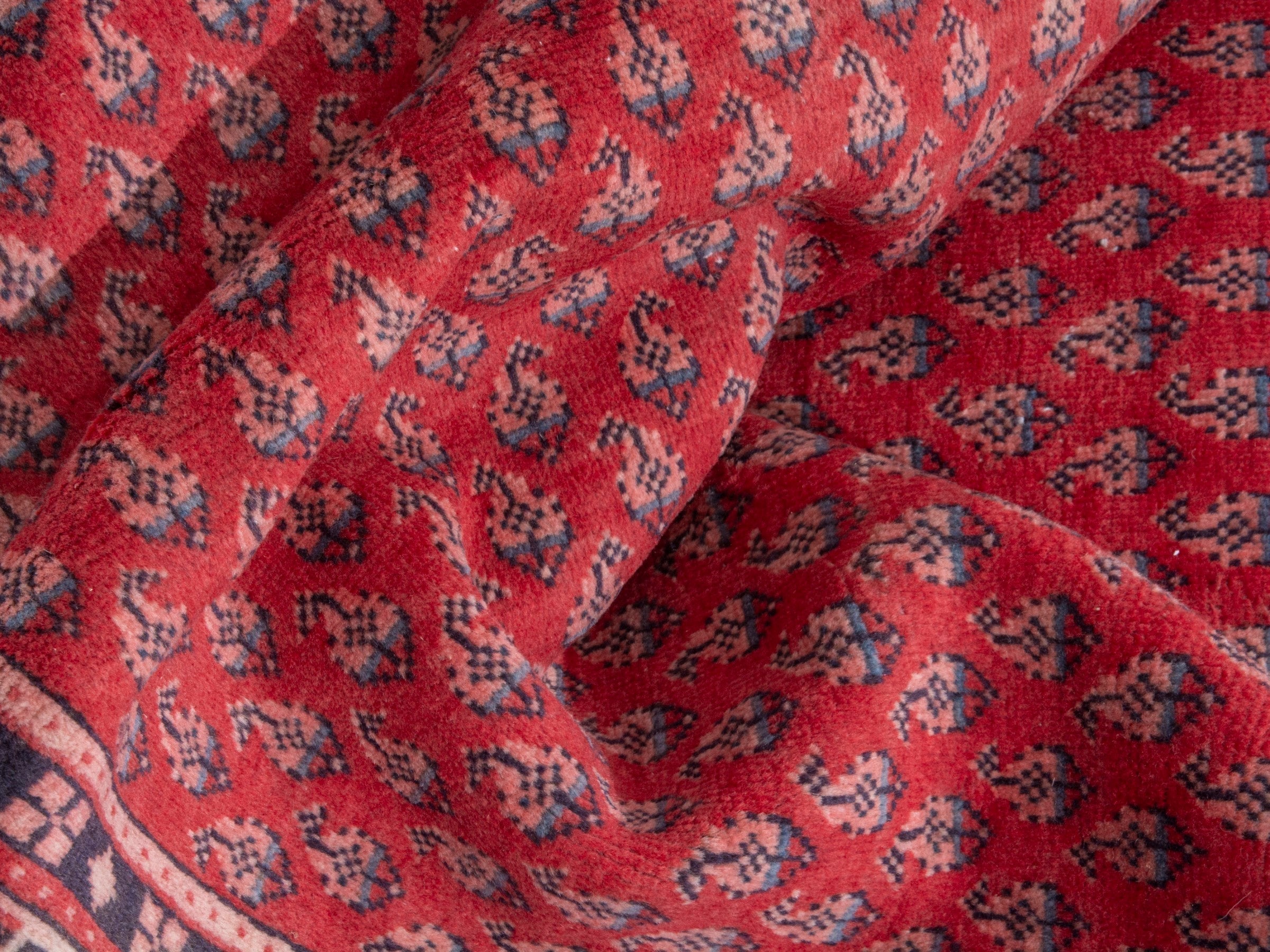Persian Arak runner rug in deep red and burgundy, view 15 of 18