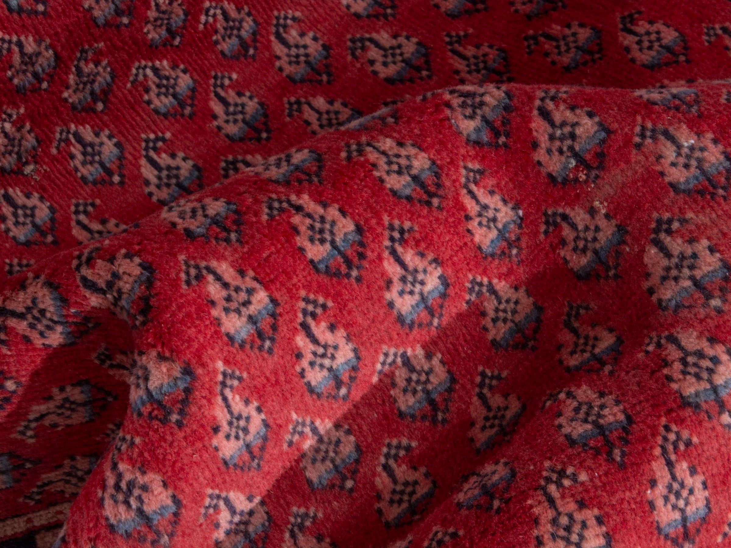 Persian Arak runner rug in deep red and burgundy, view 16 of 18