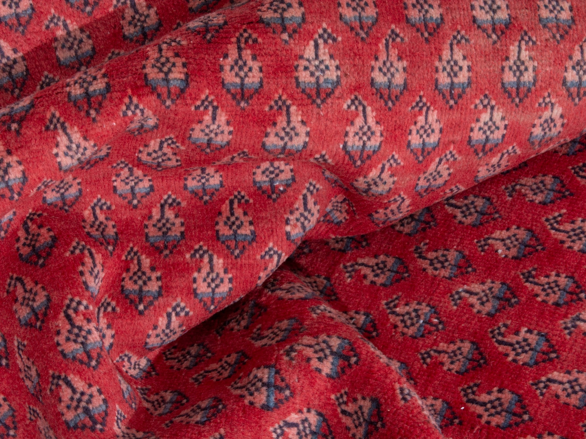 Persian Arak runner rug in deep red and burgundy, view 17 of 18