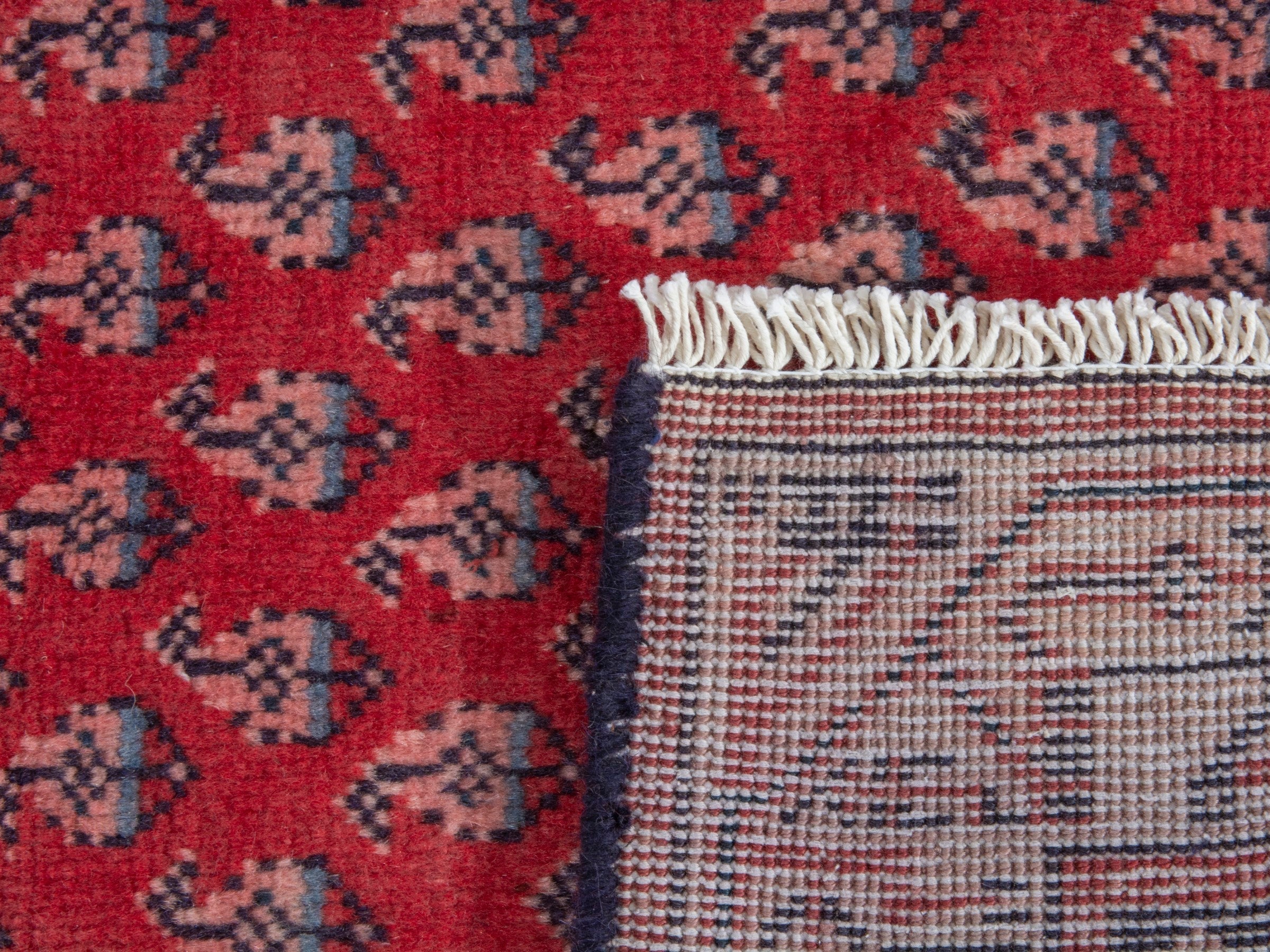 Persian Arak runner rug in deep red and burgundy, view 18 of 18