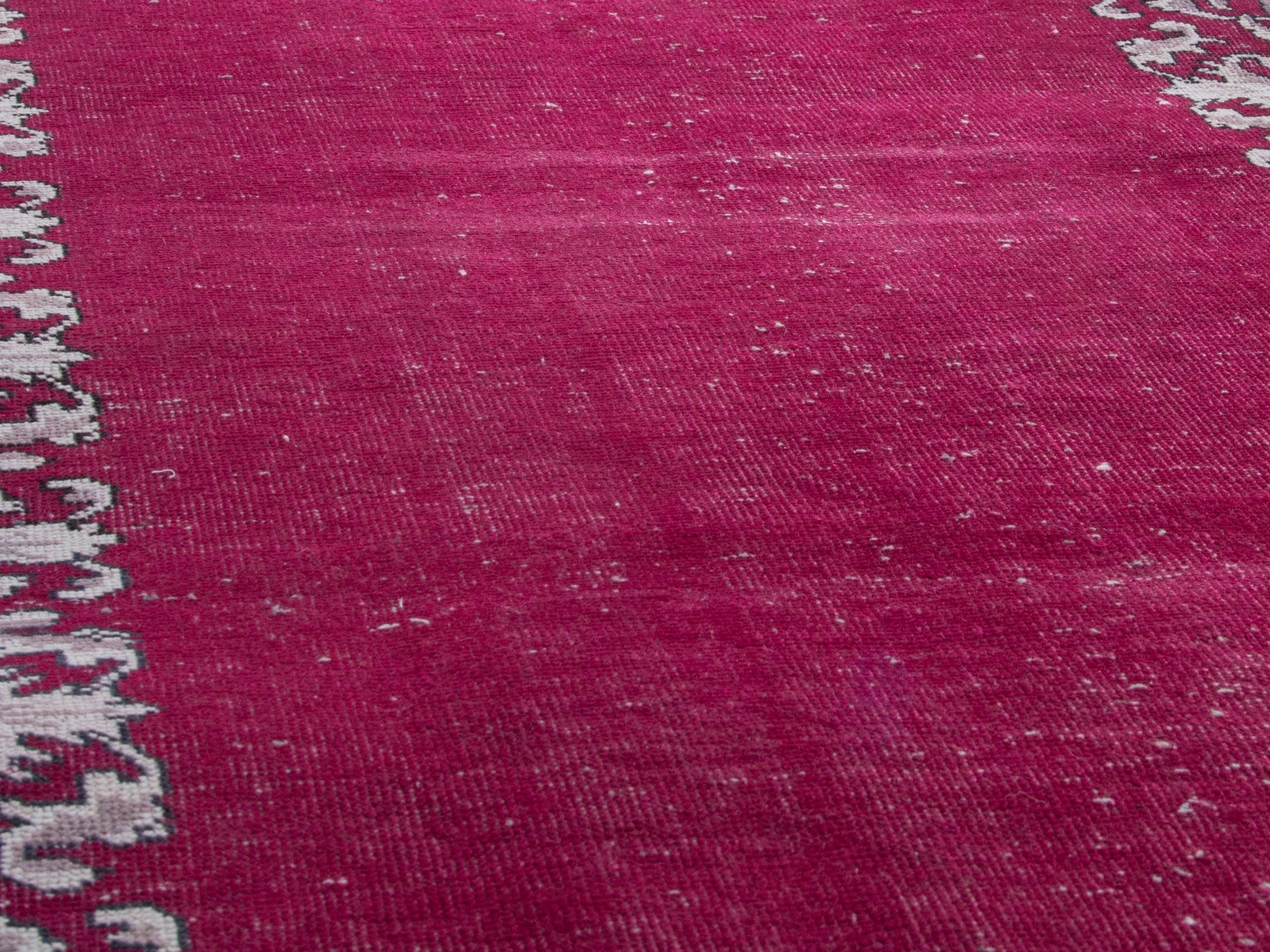 Persian Tabriz runner rug in burgundy and cream, view 8 of 17