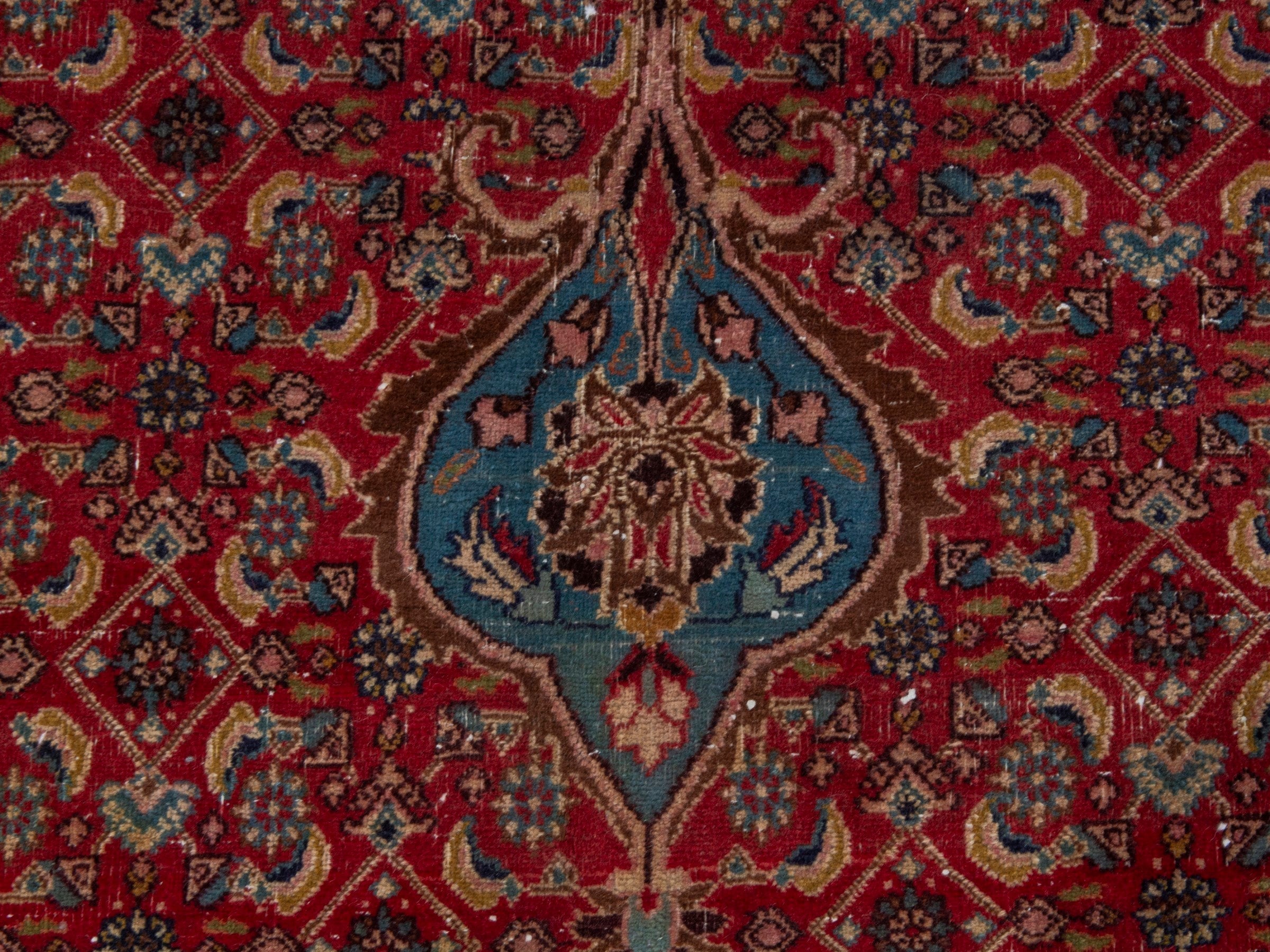 Persian Birjand oversized rug in rust and slate, view 13 of 22