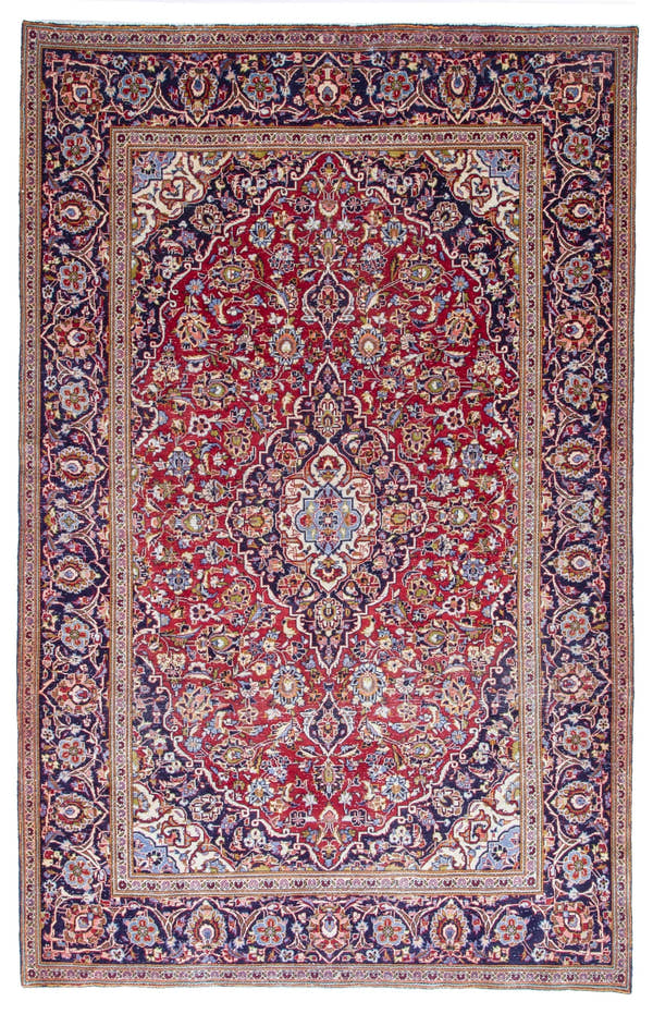 4392, Persian Kashan Area Rug