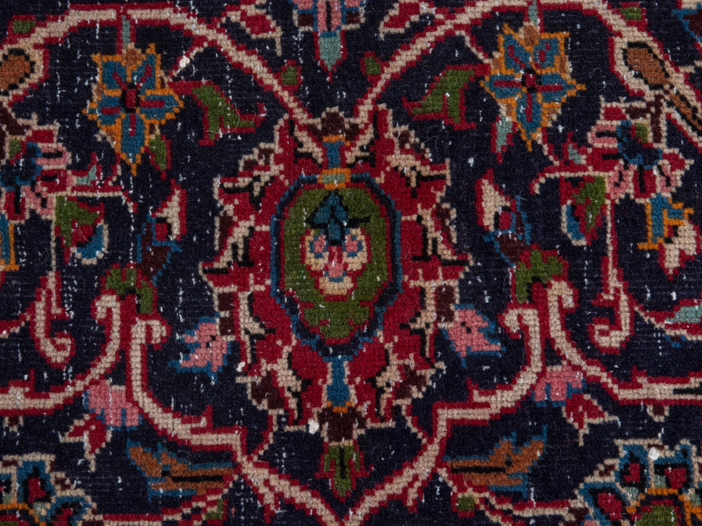 Persian Kashan oversized rug in deep red and burgundy, view 14 of 26