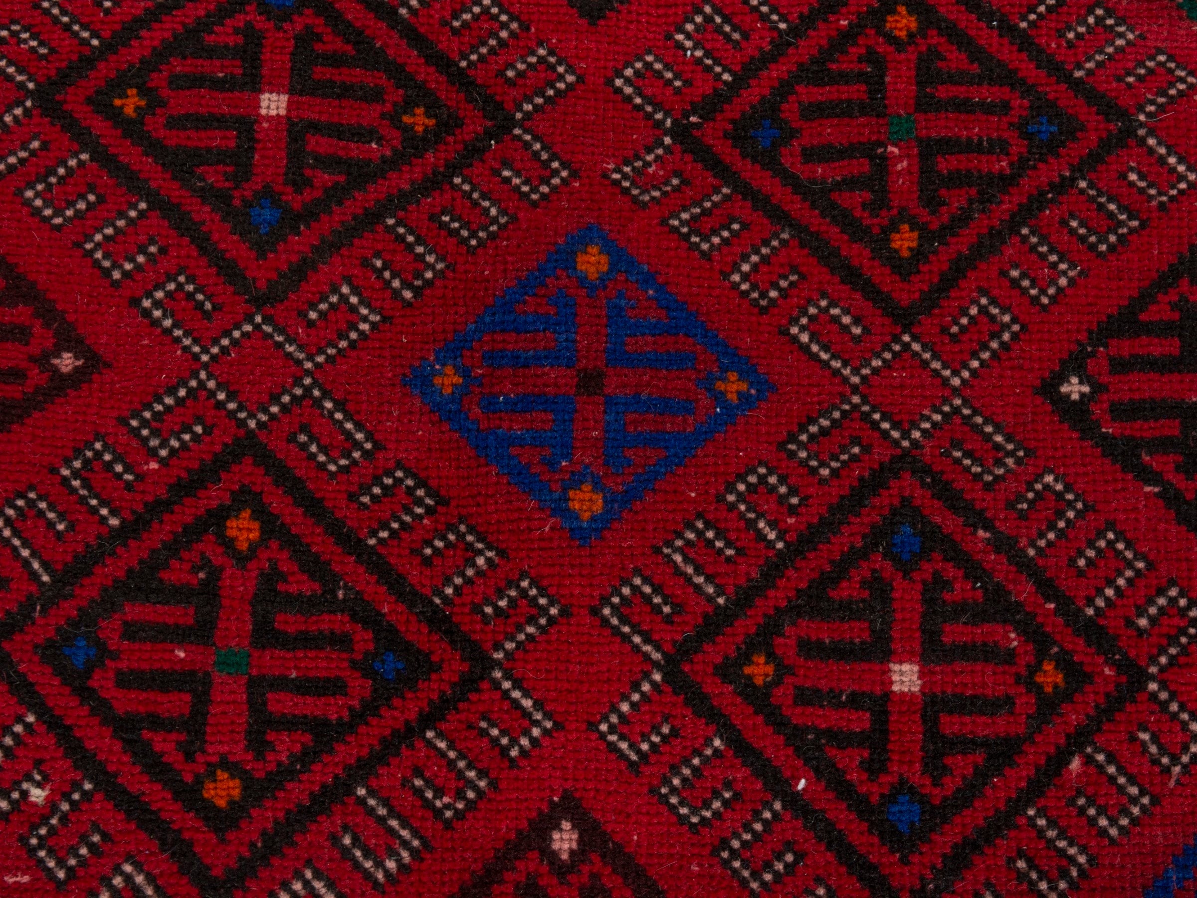 Persian Ghoochan area rug in burgundy and deep red, view 13 of 21