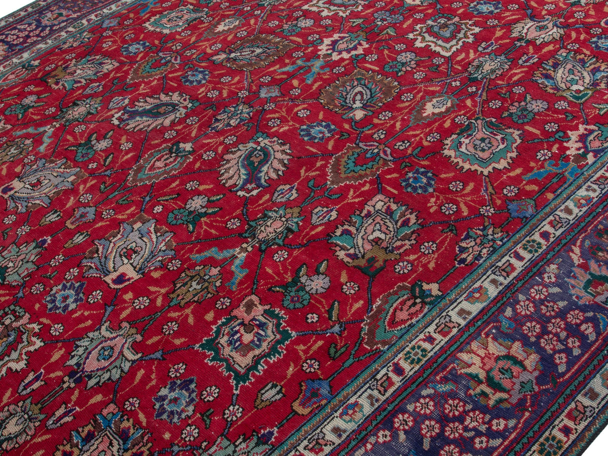 4451, Persian Tabriz Oversized Rug
