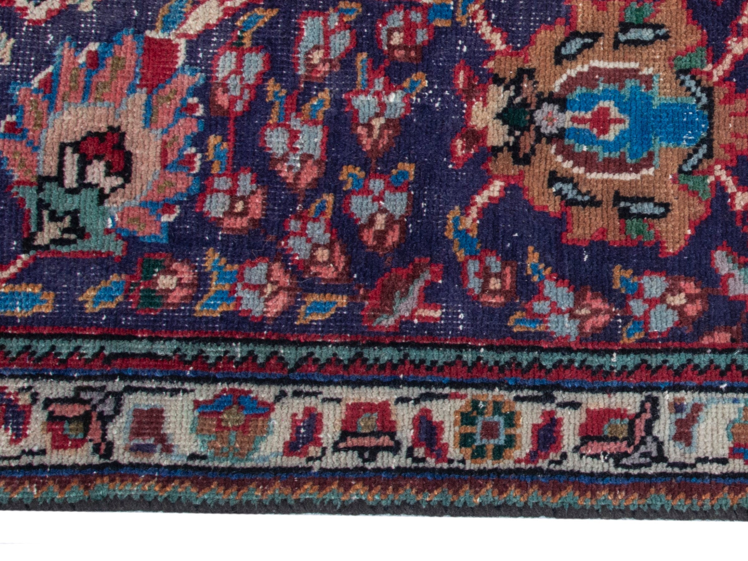 Persian Tabriz oversized rug in deep red and burgundy, view 10 of 20